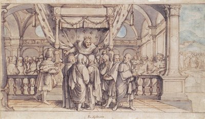 La Insolencia de Roboam de Hans Holbein der Jüngere